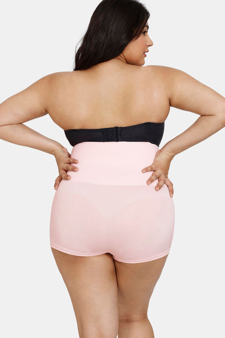 Zivame High Compression Seamless High Waist Boyshorts - Crystal Rose — image 9